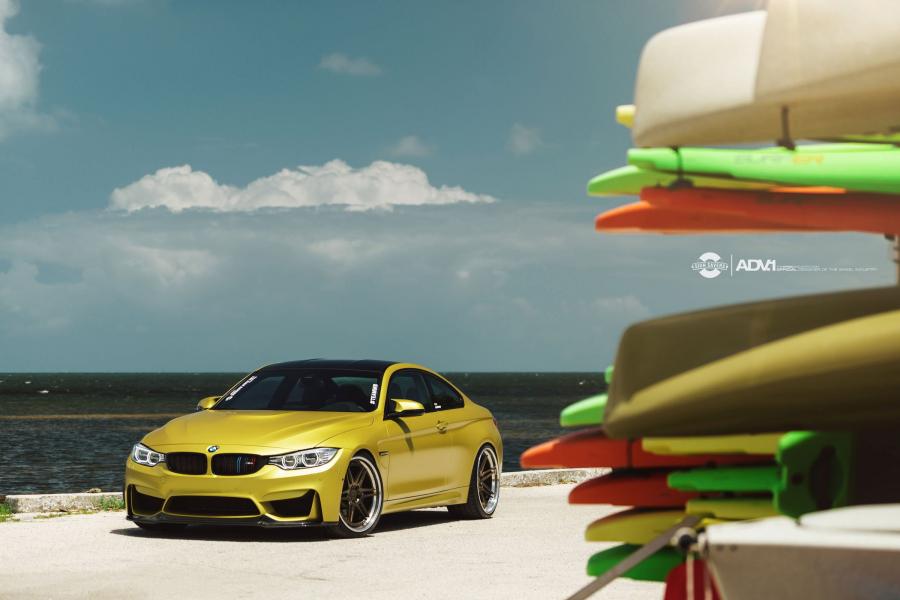  BMW M4 Coupe Gold by TAG Motorsports on ADV.1 Wheels (ADV06TFCS) 2015 года  (фото 4 из 27)